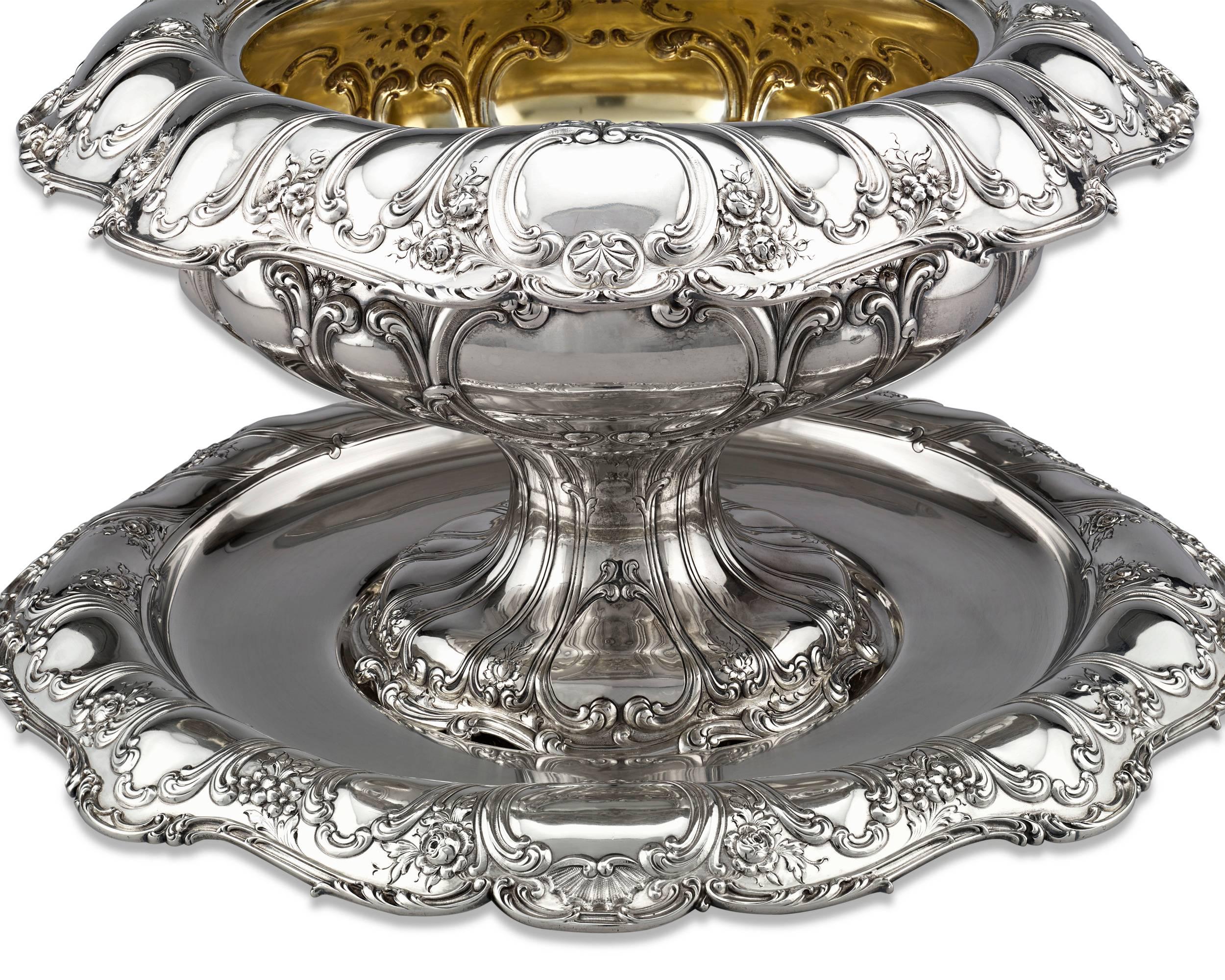 Other Gorham Silver Punch Bowl and under Plate