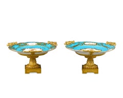 Compotes en porcelaine de Sèvres et Ormolu