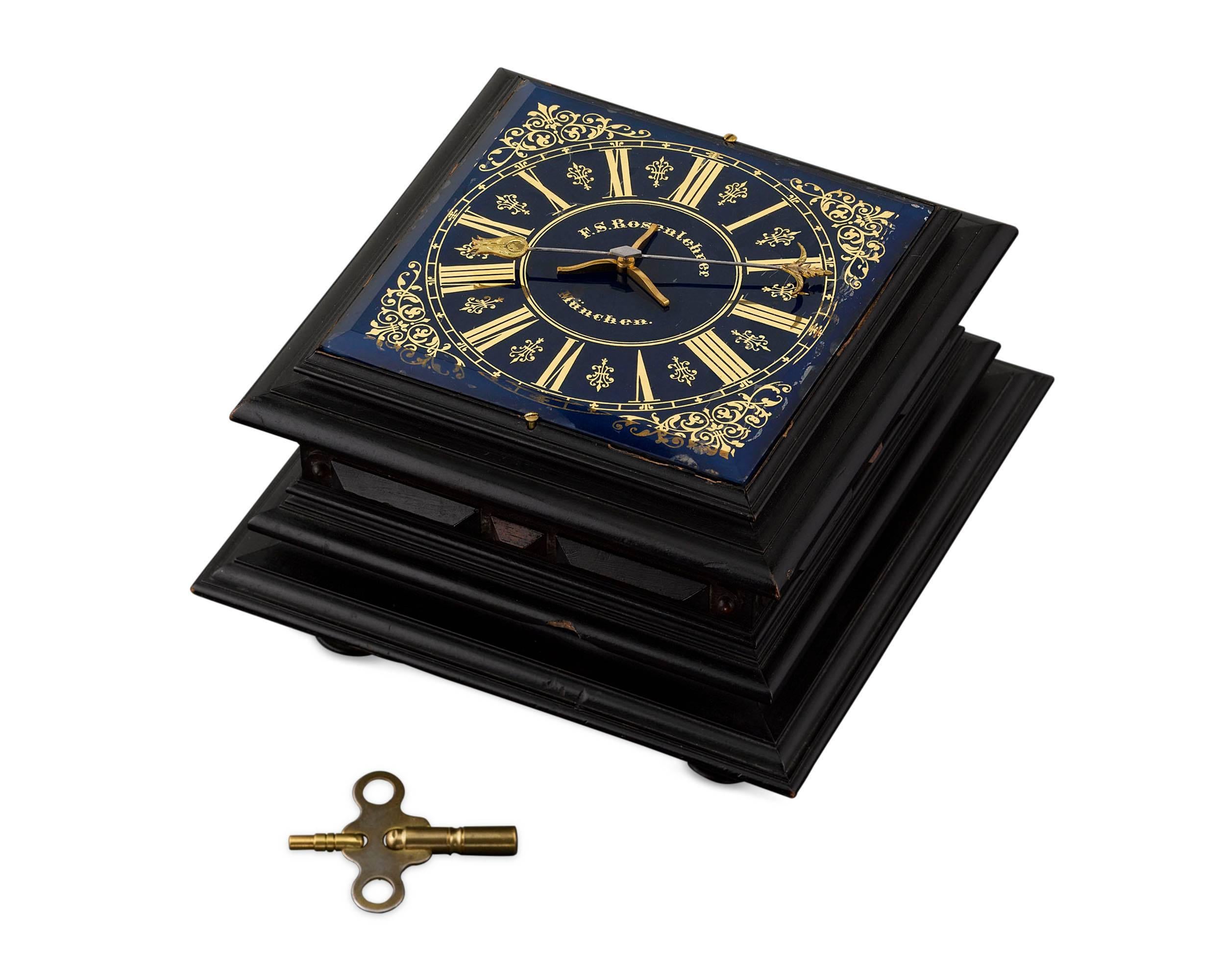 German Horizontal Table Clock For Sale at 1stDibs german table clocks