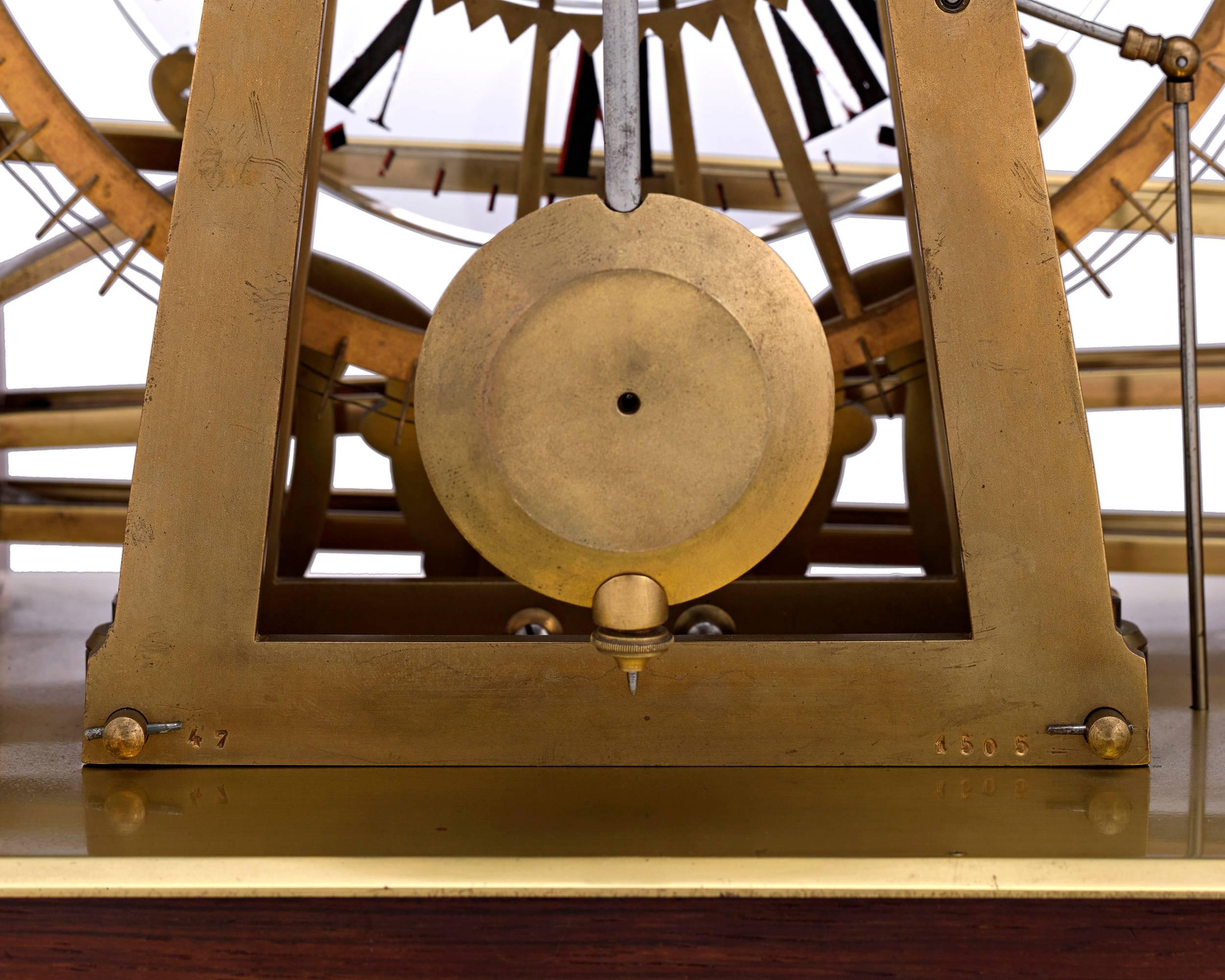 Industrial French Waterwheel Clock