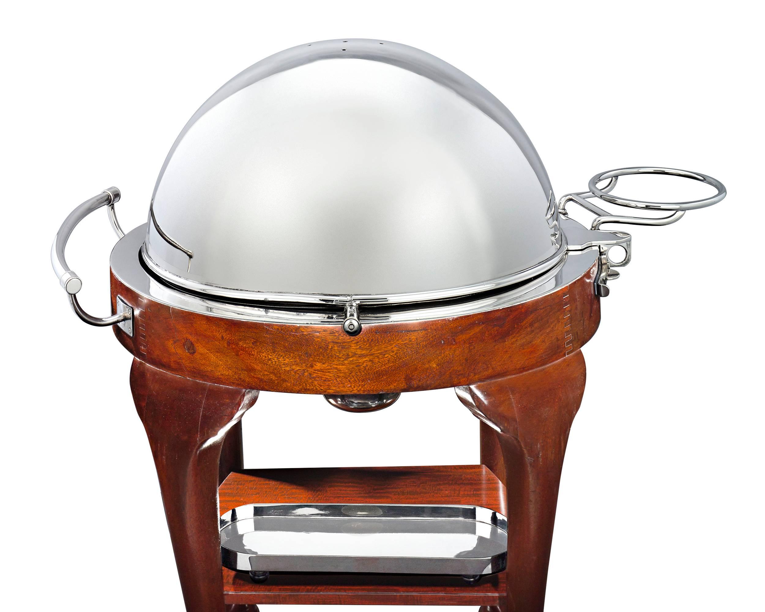 Silverplate Meat Serving Trolley at 1stDibs