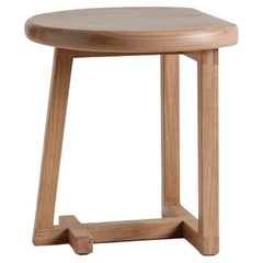 Table d'appoint Galerina, table contemporaine en bois dur brésilien fabriquée à la main