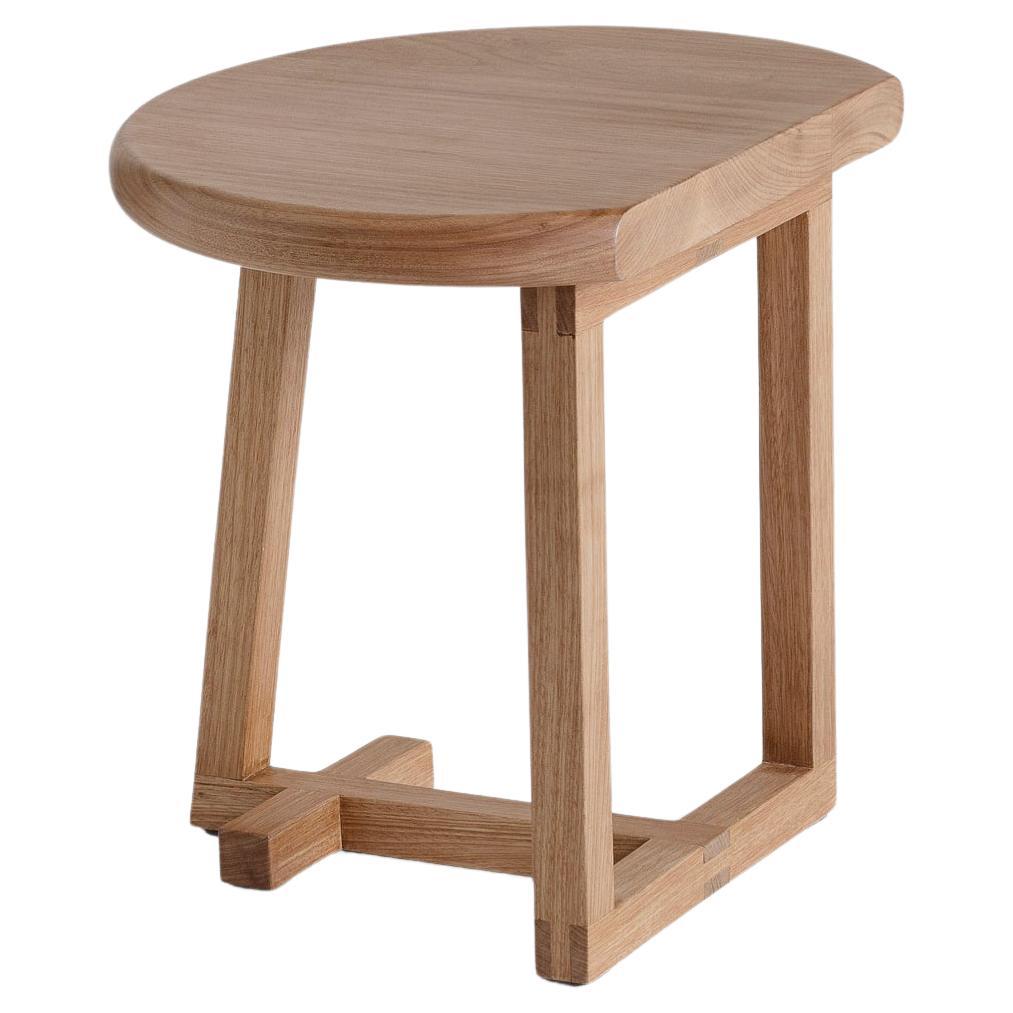 Galerina Side Table, Contemporary Handcrafted Brazilian Hardwood Table For Sale