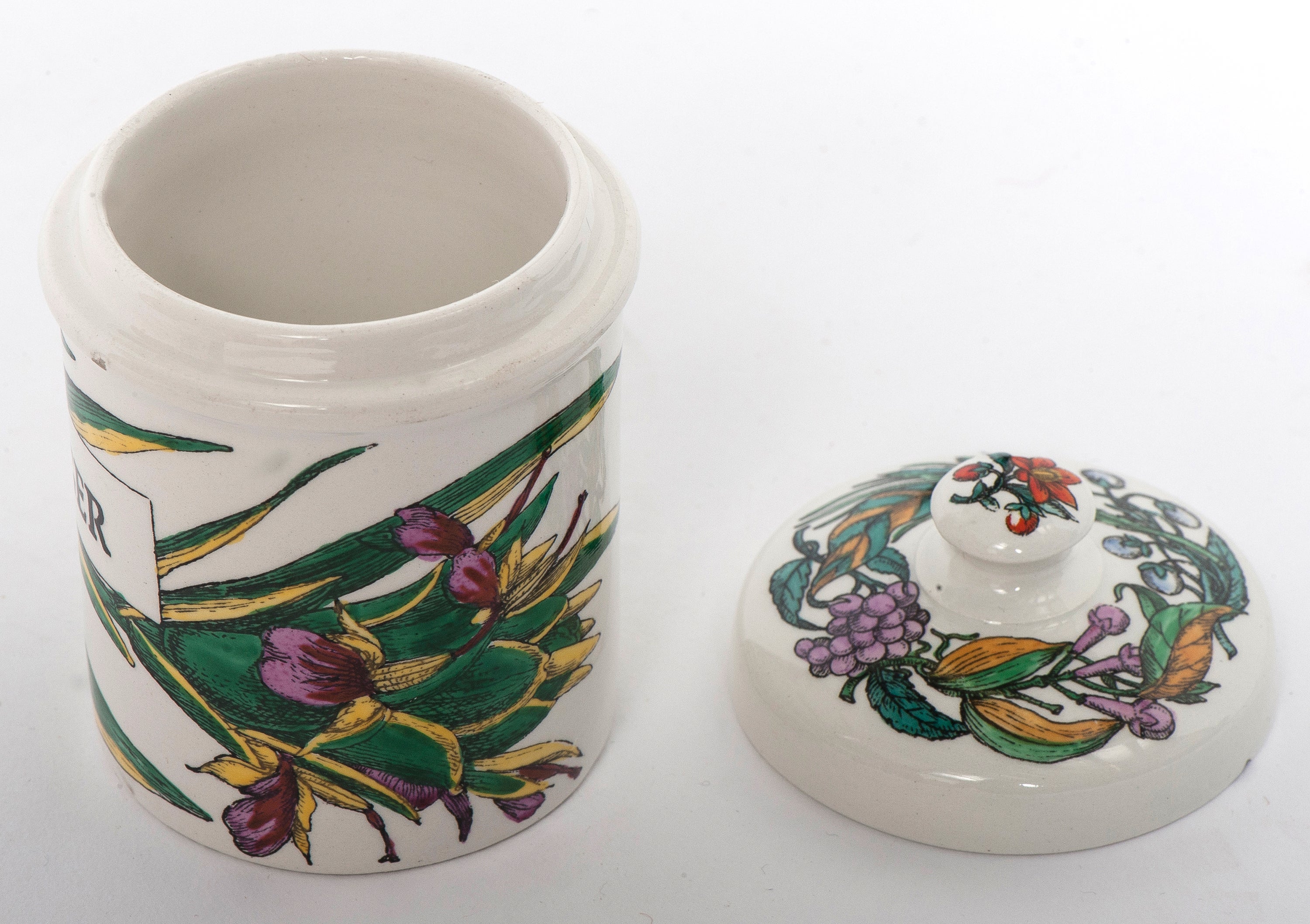 Piero Fornasetti porcelain ginger jar with cover, Italy circa 1960 In Excellent Condition For Sale In Macclesfield, Cheshire