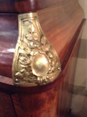 19th Century French Marble Art Nouveau Mirrored Sideboard with Bronze
