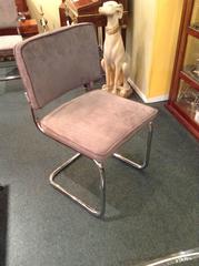 Set of Eight Chrome Designer Dining Chairs