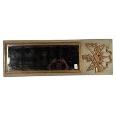 18th Century French Louis XVI Painted Trumeau Mirror