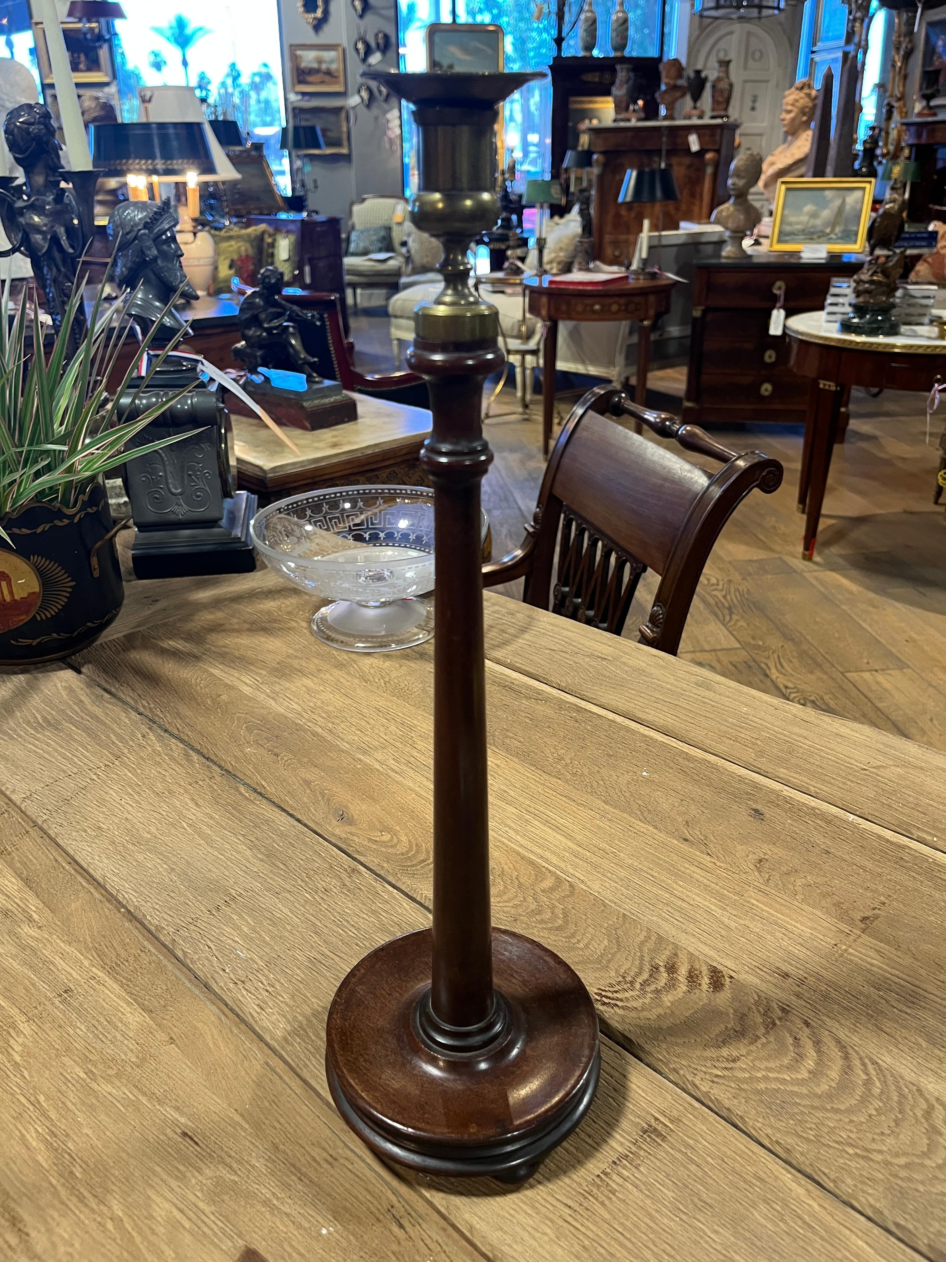 Georgian Period English Candlesticks. Beautiful piece purchased in France. Age appropriate wear, see detailed photos or message us with questions. 