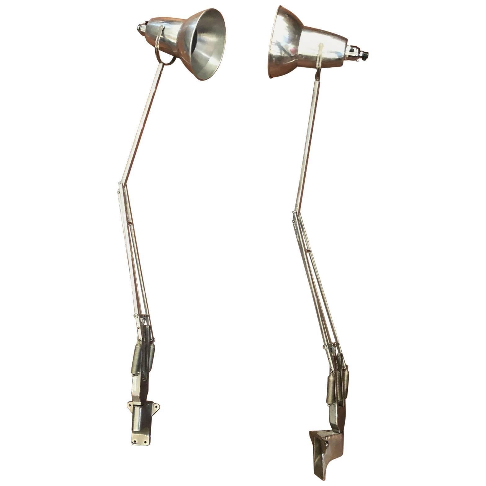 Pair of Vintage Anglepoise Task Lamps by George Cawardine