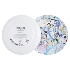 Assiette en porcelaine fine « Eddie Martinez » - Édition signée