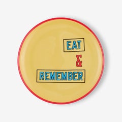 Piatto in porcellana fine "Lawrence Weiner" - Edizione limitata