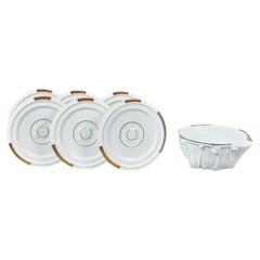 John Chamberlain Limited Edition Salad Bowl & Plates Set, 1996