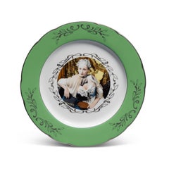 Madame de Pompadour (née Poisson) Dinner Service by Cindy Sherman in Apple Green