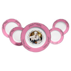 Madame de Pompadour (née Poisson) Dinner Service by Cindy Sherman in Rose