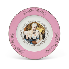 Madame de Pompadour (née Poisson) Dinner Service by Cindy Sherman in Rose
