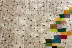 Alfombra «Sin título (P-52)» de Thomas Nozkowski, edición limitada, lana anudada a mano/Allo