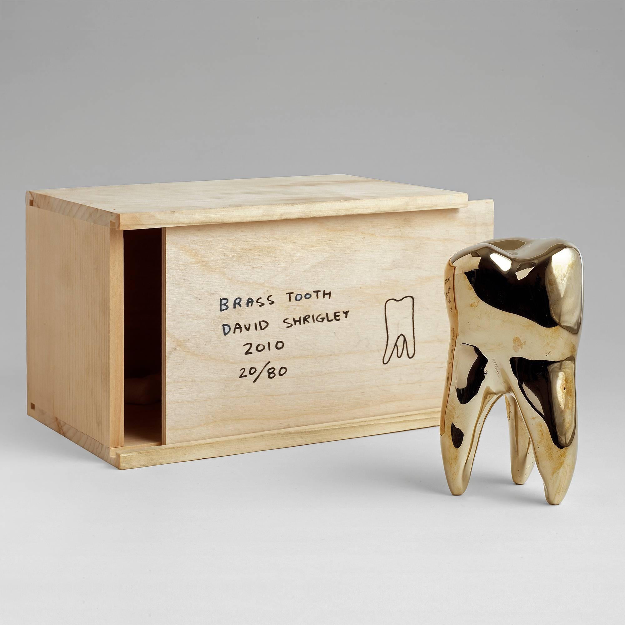 Brass tooth, 2009
solid, polished brass in a wooden box
Measure: 5 1/2 x 3 x 2 1/3