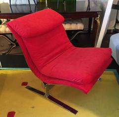 Chrome Lounge Chair by Lane