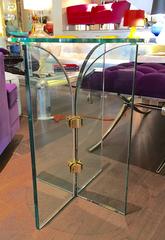 Pace Brass and Glass End Table
