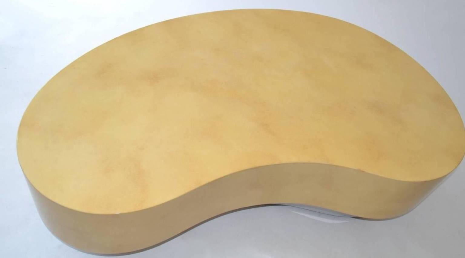 Modern Kidney Shaped Biomorphic Coffee or Cocktail Table after Springer For Sale