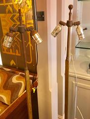 Pair of Vintage Floor Lamps from the Kennedy Estate