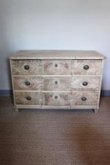 German Neoclassical Walnut Commode