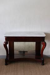 Pair of Early 19th Century French Mahogany Console Tables
