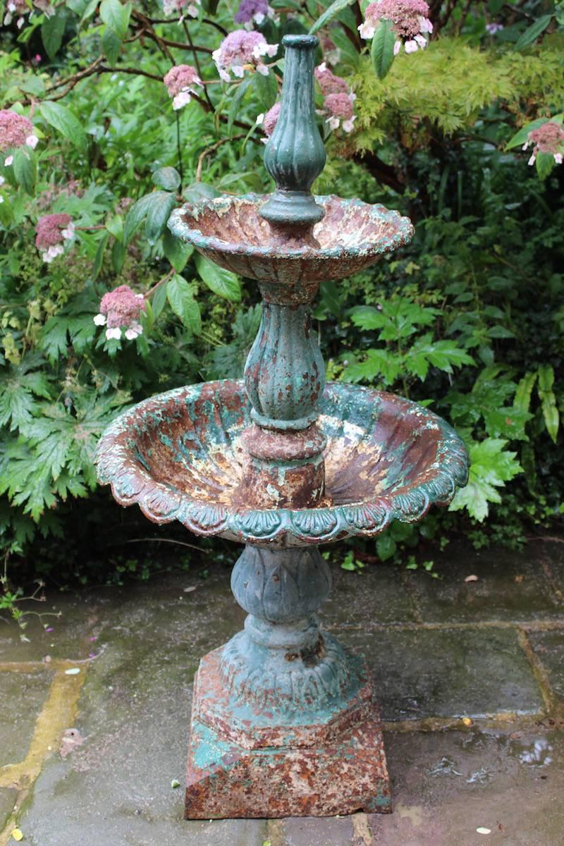 19th Century English Cast-Iron Garden Fountain 3
