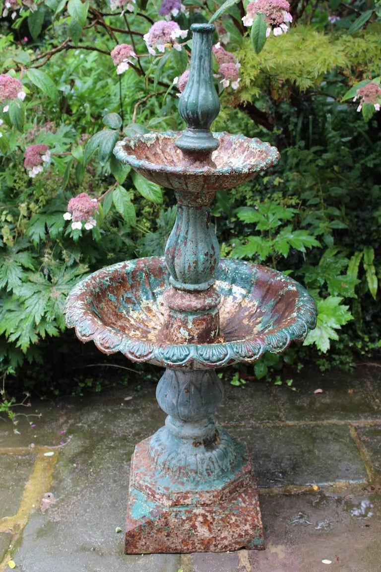 19th Century English CastIron Garden Fountain at 1stDibs