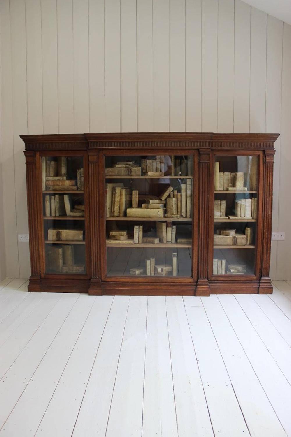 English 19th Century Howard & Sons Oak Bookcase