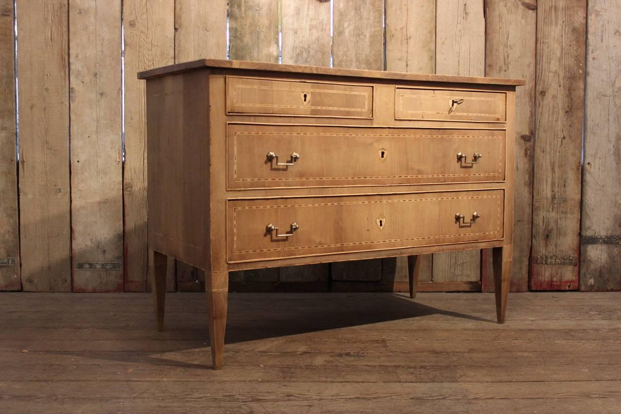 Late 18th Century, Italian Bleached Walnut Commode 1