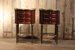 Fine Pair of Napoleon III French Oval Side Tables