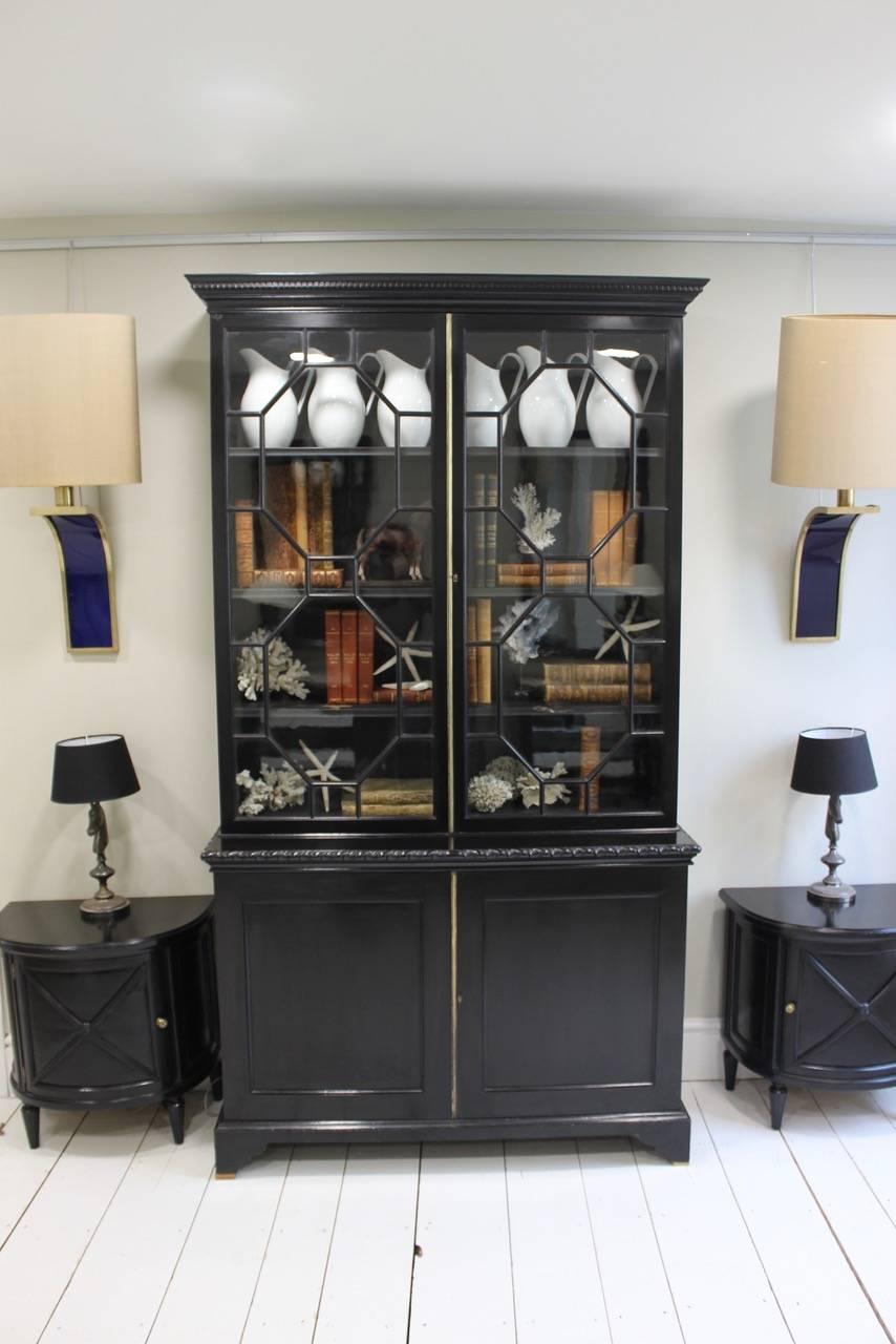 Late 19th Century Ebonised Bookcase 2