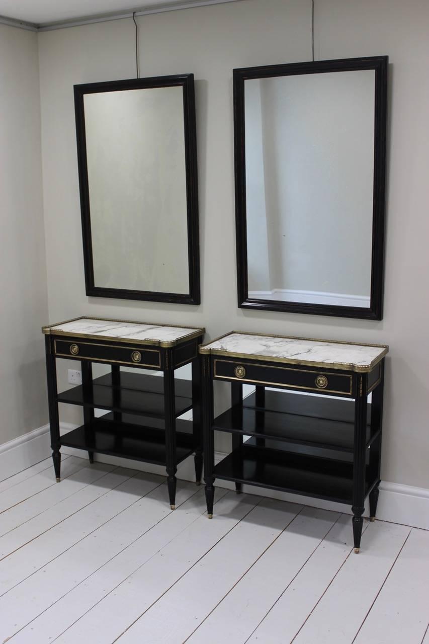Pair of 19th Century Ebonised Mirrors In Excellent Condition In Gloucestershire, GB