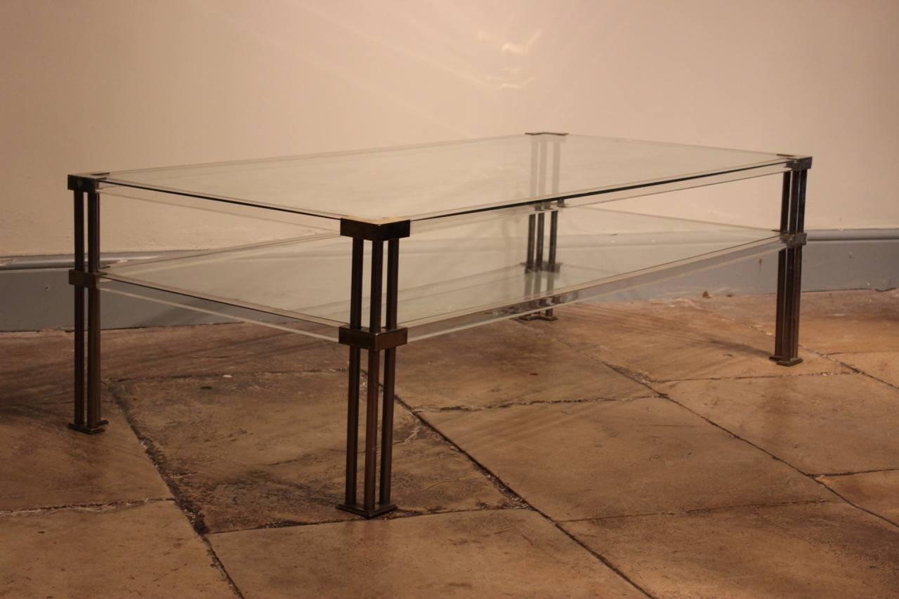 European Mid-20th Century Two-Tier Coffee Table
