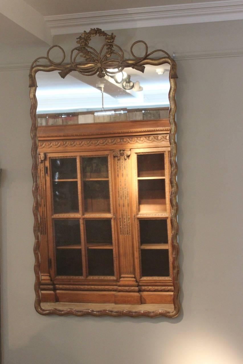 French Pair of Napoleon III Giltwood Mirrors