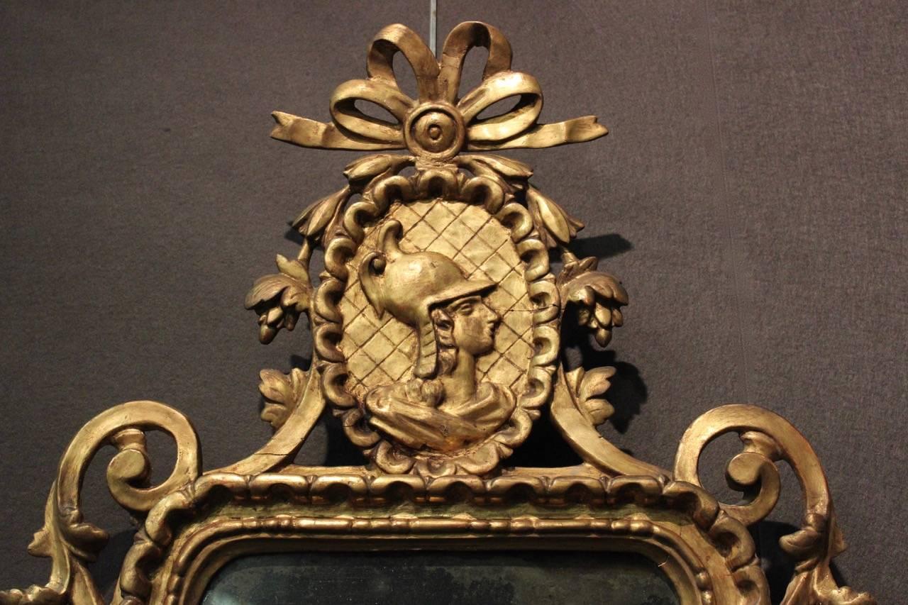 Neoclassical Fine 18th Century Venetian Pier Mirror For Sale