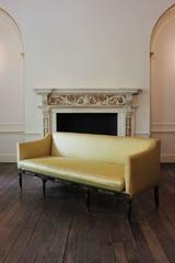Regency Simulated Rosewood and Parcel-Gilt Settee