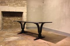 Art Deco Dining Table with Marble Top