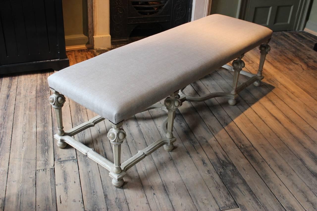 19th Century Bleached Oak Eight Legged Stool In Good Condition In Gloucestershire, GB
