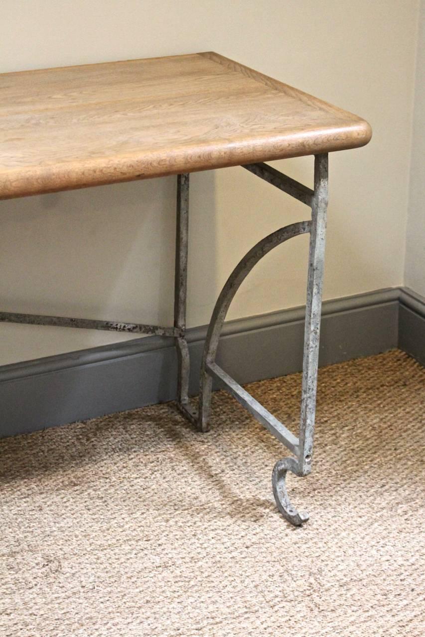 Early 20th Century French Wrought Iron Console, circa 1920s
