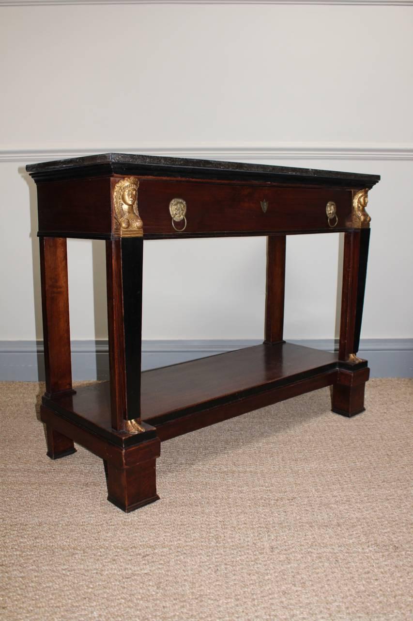 Early 19th Century French Egyptian Revival Console In Good Condition In Gloucestershire, GB