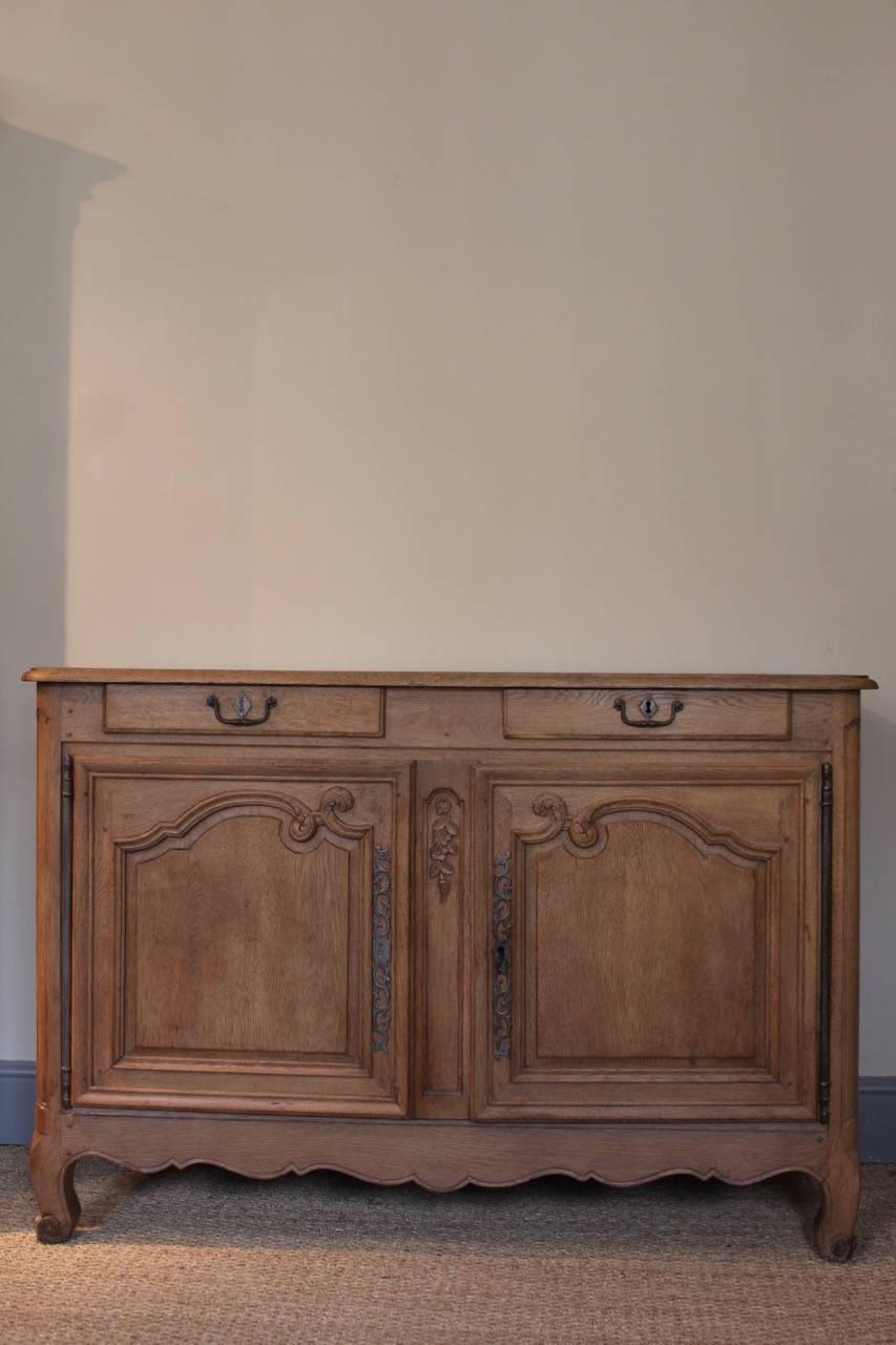 Bleached Late 18th Century French Oak Buffet