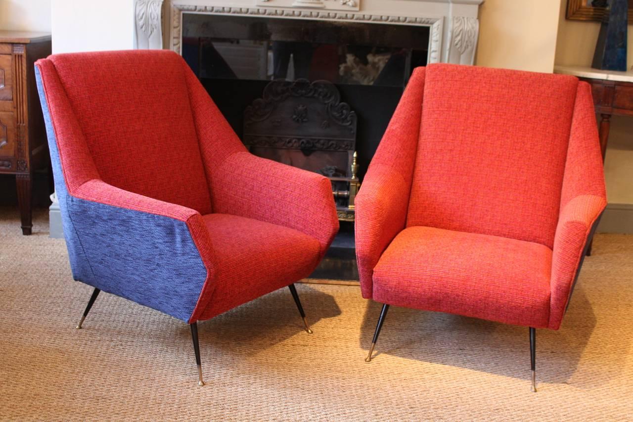 Pair of 1950s Italian Armchairs In Good Condition In Gloucestershire, GB
