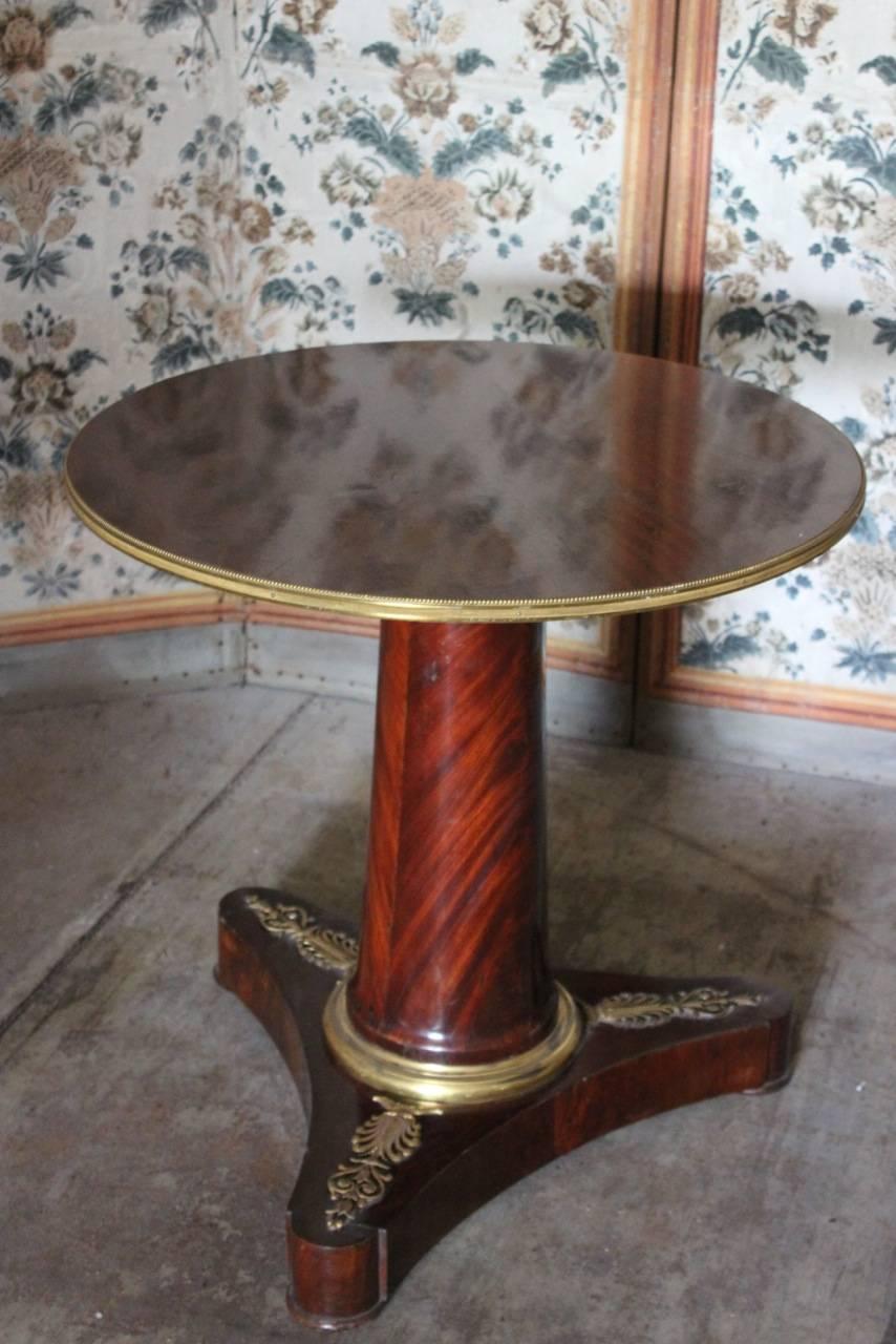 Empire Early 19th Century Baltic Gueridon with Marble Top