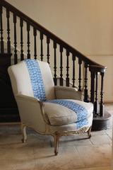 Large Pair of 18th Century French Painted Armchairs in the Original Paint