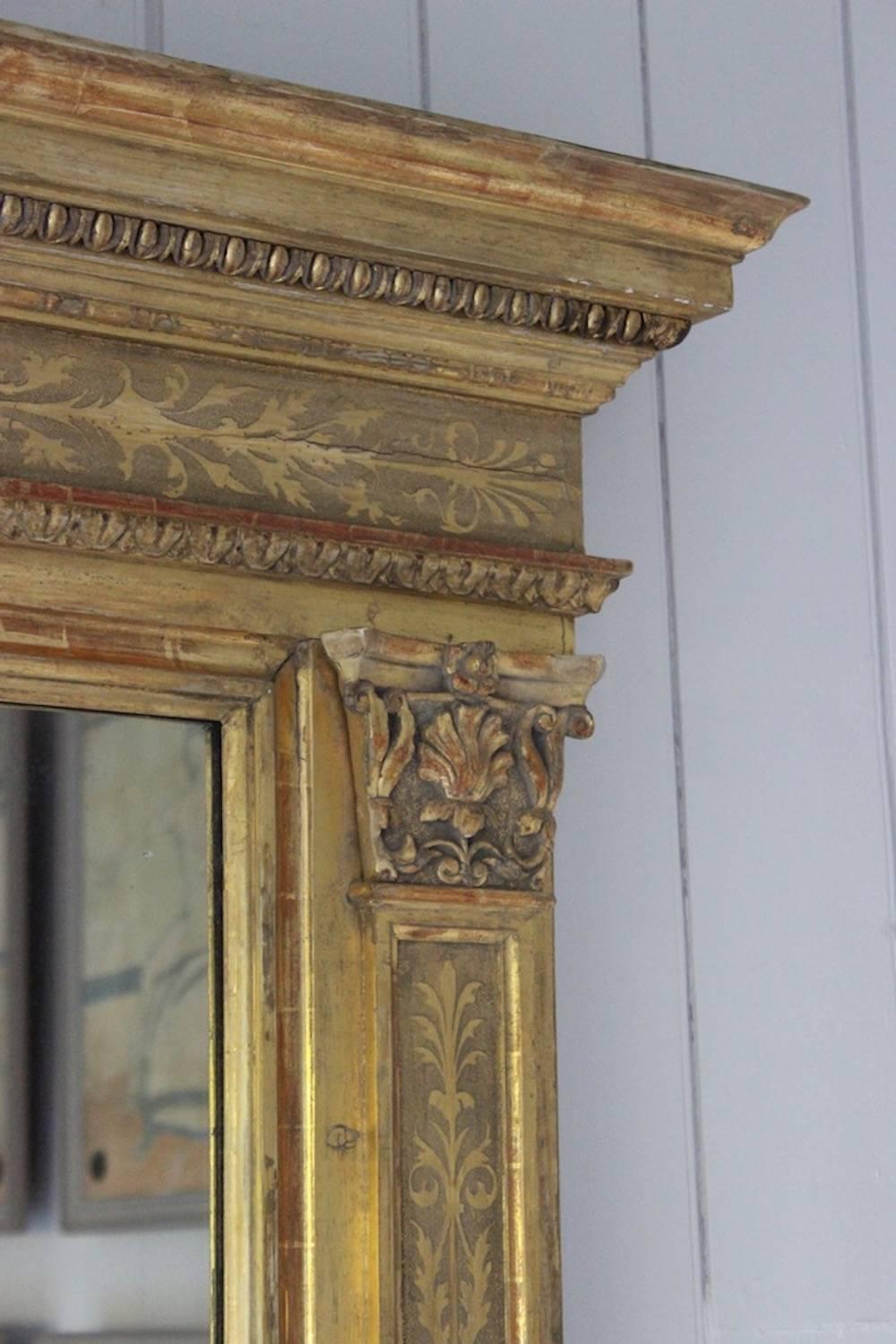 19th Century Italian Giltwood Mirror In Good Condition In Gloucestershire, GB