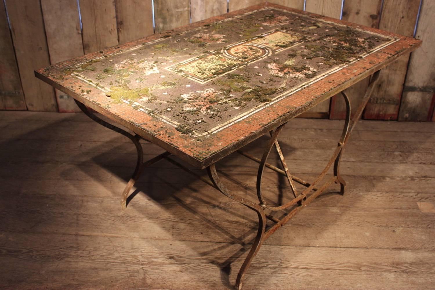 19th Century French Iron Garden Table In Good Condition In Gloucestershire, GB