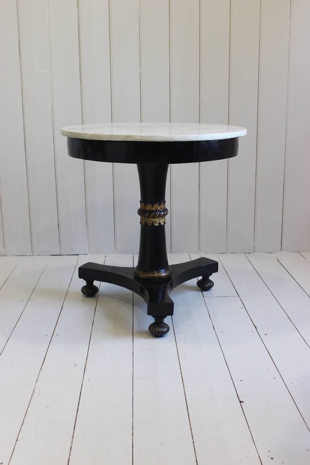 Early 19th Century Italian Ebonized Gueridon In Good Condition In Gloucestershire, GB