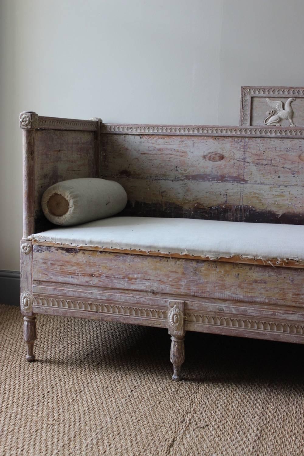 Swedish Late 18th Century Gustavian Settee 2